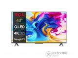 TCL 43C643 Smart QLED televízió, 108 cm, 4K, Google TV