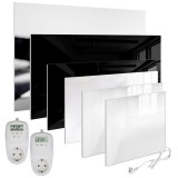 TECH Infra panel üveg borítással fehér színben 580W