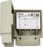 Terra AB010 UHF árbocerősítő, nagyon kicsi 0.8dB zaj, max. 15dB