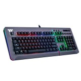 Thermaltake TT eSports Level 20 RGB Titanium Blue Switch Gaming Keyboard Titanium US KB-LVT-BLSRUS-01