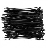 Topex kábelkötegelő 2,5mmx100mm, fekete, 100db
