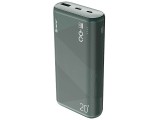 Tracer Kori, 20 000 mAh, 20 W, QC3.0, Fast Charge, USB Type-C, Zöld, Külső akkumulátor