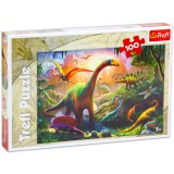 Trefl: Dinoszauruszok puzzle - 100 db