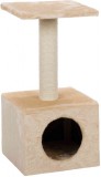 Trixie bézs színű Zamora kaparófa kocka odúval és négyzetes fekhellyel (31 x 31 cm | Magasság: 60 cm | ø 8 cm)
