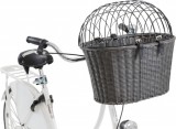 Trixie szürke fonott, biciklire szerelhető szállítókosár (44 x 34 x 41 cm; 5 kg-ig terhelhető)