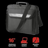 TRUST Notebook táska 21080, Atlanta Carry Bag for 16" laptops - black (21080) - Notebook Táska