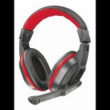 Trust Ziva gamer headset fekete-piros (21953) (21953) - Fejhallgató