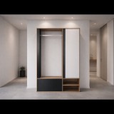 U Design Austin előszoba szekrény, tölgy-fekete