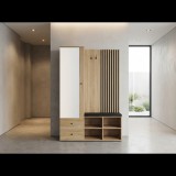 U Design Bahama előszoba szekrény, fehérített tölgy