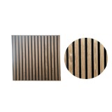 U Design Band lamellás, akusztikus fali panel, 60x60 cm, dió