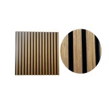 U Design Band lamellás, akusztikus fali panel, 60x60 cm, teak