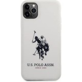 U.S. Polo Assn. Big Horse Silicone Effect Apple iPhone 11 Pro Max tok fehér (USHCN65SLHRWH) (USHCN65SLHRWH) - Telefontok