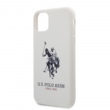 U.S. Polo Assn. Big Horse Silicone Effect Apple iPhone 11 Pro tok fehér (USHCN58SLHRWH) (USHCN58SLHRWH) - Telefontok