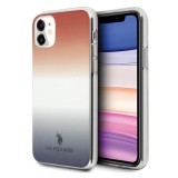 U.S. Polo Assn. US Polo USHCN61TRDGRB iPhone 11 kék és piros Gradient Pattern Collection tok