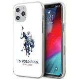 U.S. Polo Assn. US Polo USHCP12LTPUHRWH iPhone 12 Pro Max 6,7" fehér fényes nagy logós tok