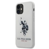 U.S. Polo Assn. US Polo USHCP12SSLHRWH iPhone 12 mini 5,4" fehér Silicone Collection tok