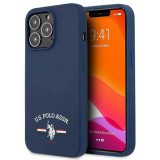 U.S. Polo Assn. US Polo USHCP13XSFGV iPhone 13 Pro Max 6,7" kék Silicone Collection tok