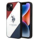 U.S. Polo Assn. US Polo USHCP14MPSO3 iPhone 14 Plus 6,7" fehér háromszínű dombornyomott tok