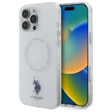 U.S. Polo Assn. US Polo USHMP16LHOCLDPW IML Ring MagSafe tok iPhone 16 Pro - fehér