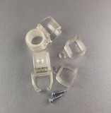 U-sín tartó és U-sín végzáró átlátszó (4 db/cs.)