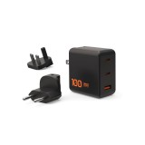 UAG 100W 3Port ((2)USB-C, (1)USB-A) Wall Charger Black 9B443811V4040