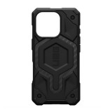 UAG Apple iPhone 16 Pro monarch pro szilikon telefonvédő (erős ütésállóság, karbon minta, magsafe) fekete