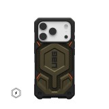 UAG Monarch Pro case for iPhone 17 Pro Kevlar Element Green 11451311397B