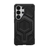 Uag Samsung Galaxy S26 Ultra (SM-S948) monarch pro szilikon telefonvédő (erős ütésállóság, karbon minta, magsafe) fekete