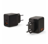 UAG SRGE hálózati töltő USB+Type-C aljzat (30W, GaN, PD gyorstöltő) FEKETE