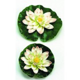 Ubbink Selyemvirág,tavirózsa 14cm fehér