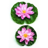 Ubbink selyemvirág, tavirózsa pink, 14cm (1389437)