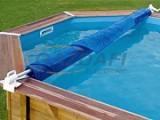 UBBINK szolárfólia Tekercselő Max. 4.7m Széles Medencéhez
