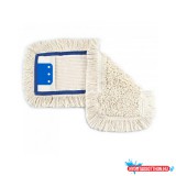 UCTEM PLAS Felmosó mop pamut 40 cm műanyag füles 3 lyukú és zsebes fehér NZE046-3WP