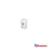 UCTEM PLAS Szemetes kuka billenõ fedéllel mûanyag 26 literes fehér UP119