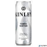 Üdítőital, szénsavas, 0,25 l, dobozos, KINLEY, tonic-citromfű