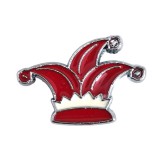 Udvari bolond sapka Charm, névre szóló karkötőhöz- Piros