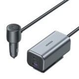 UGREEN 150W USB-C Car Charger with  Extended USB-A+2xUSB-C Charging Hub Grey 35571