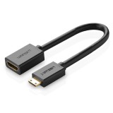UGREEN 20137 Mini HDMI-HDMI adapter 22 cm fekete (20137) (UG20137)
