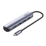 Ugreen 20197 dokkoló állomás és port replikátor Vezetékes USB 3.2 Gen 1 (3.1 Gen 1) Type-C Szürke (ugreen20197)