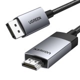 Ugreen 25491 DP119 DisplayPort - HDMI 4K 60Hz kábel 3m - Fekete (25491)
