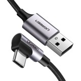 Ugreen 50940 USB kábel USB 2.0 5 M USB A USB C Fekete, Ezüst