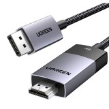 Ugreen 80395 DP115 DisplayPort - HDMI 8K 60Hz kábel 1m - Fekete (80395)