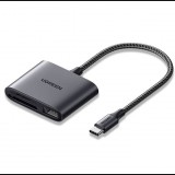 Ugreen 80798 kártyaolvasó USB 3.2 Gen 1 (3.1 Gen 1) Type-C Szürke (CM387)
