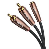 Ugreen Audio Cable 3,5 mm Mini Jack (anya) - 2RCA (apa) 2m barna (AV198 50131)