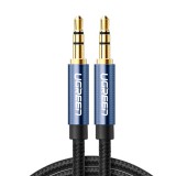 Ugreen AUX audiokábel egyenes mini jack 3,5 mm 1,5 m kék (AV112)