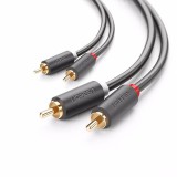 UGREEN AV104 2x RCA (Cinch) - 2x RCA (Cinch) kábel 1m fekete (30747) (UG30747)