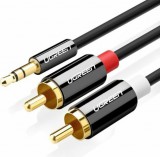 Ugreen AV116 3.5mm Jack apa - 2x RCA apa Kábel (1m)