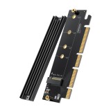 Ugreen bővítőkártya adapter PCIe 4.0 x16 M.2 NVMe M-Key fekete (CM465)
