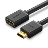 Ugreen cable HDMI extension cable (female) - HDMI (male) 19 pin 1.4v 4K 60Hz 30AWG 2m black (10142)