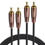 Ugreen cable stereo audio 2xRCA cable 2m brown (AV199 60999)